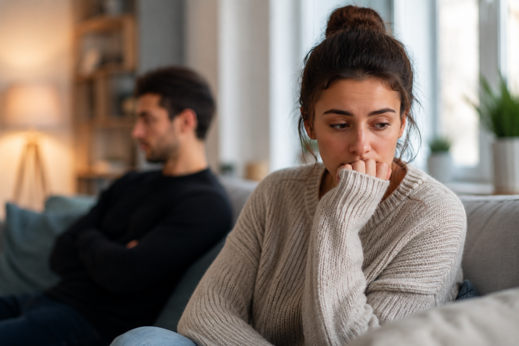 Relationship OCD causing intrusive doubts and anxiety in a healthy romantic relationship